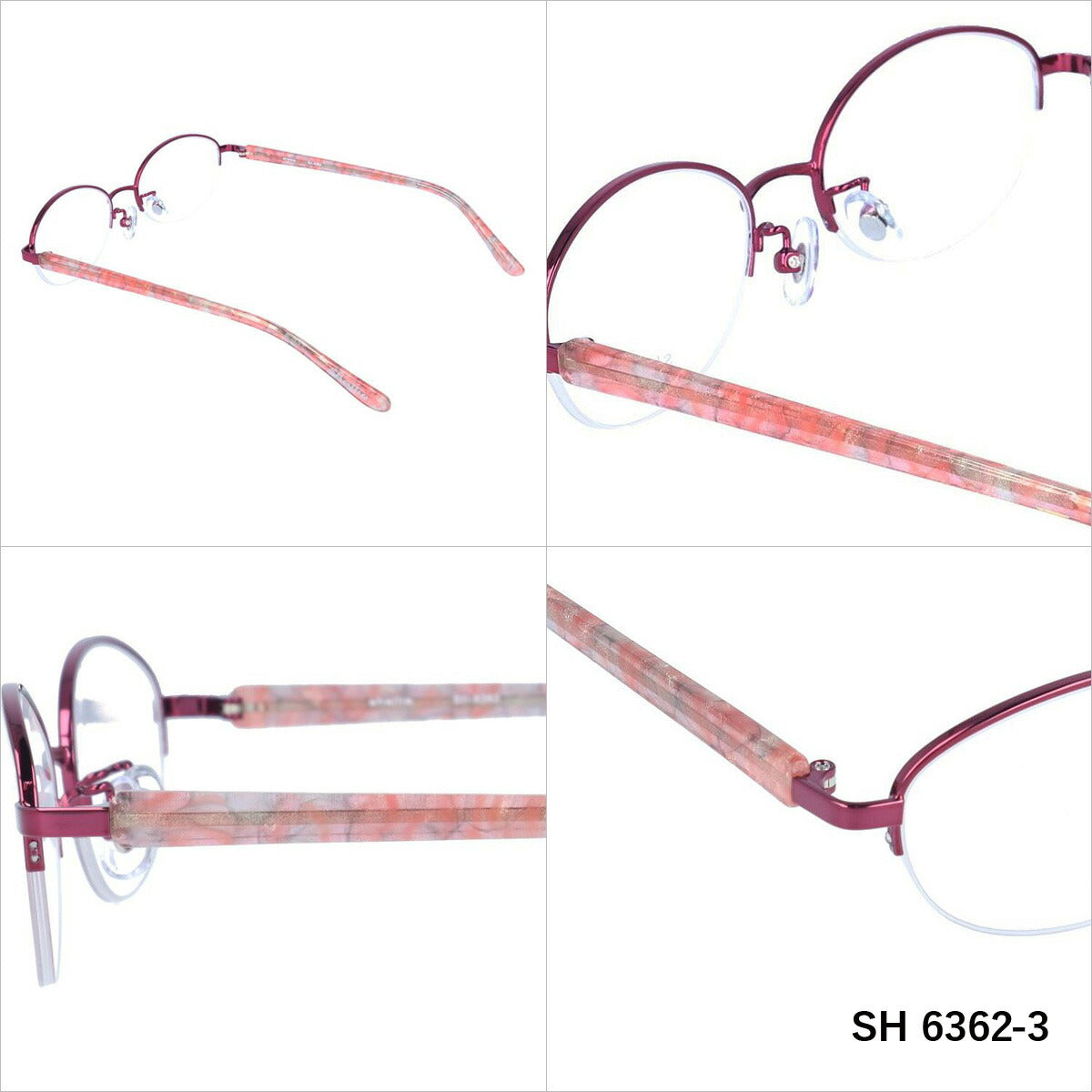 シェリー メガネ 眼鏡 フレーム 度付き 伊達 カラーレンズ メンズ レディース shellie ブランド SH 6362 51 オーバル | 老眼鏡 PCレンズ ブルーライトカット 遠近両用 対応可能 紫外線 対策 おすすめ 人気 プレゼント