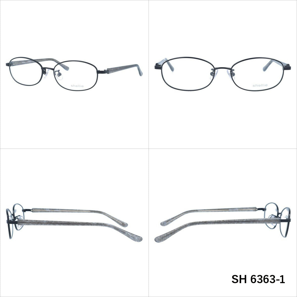 シェリー メガネ 眼鏡 フレーム 度付き 伊達 カラーレンズ メンズ レディース shellie ブランド SH 6363 53 オーバル | 老眼鏡 PCレンズ ブルーライトカット 遠近両用 対応可能 紫外線 対策 おすすめ 人気 プレゼント