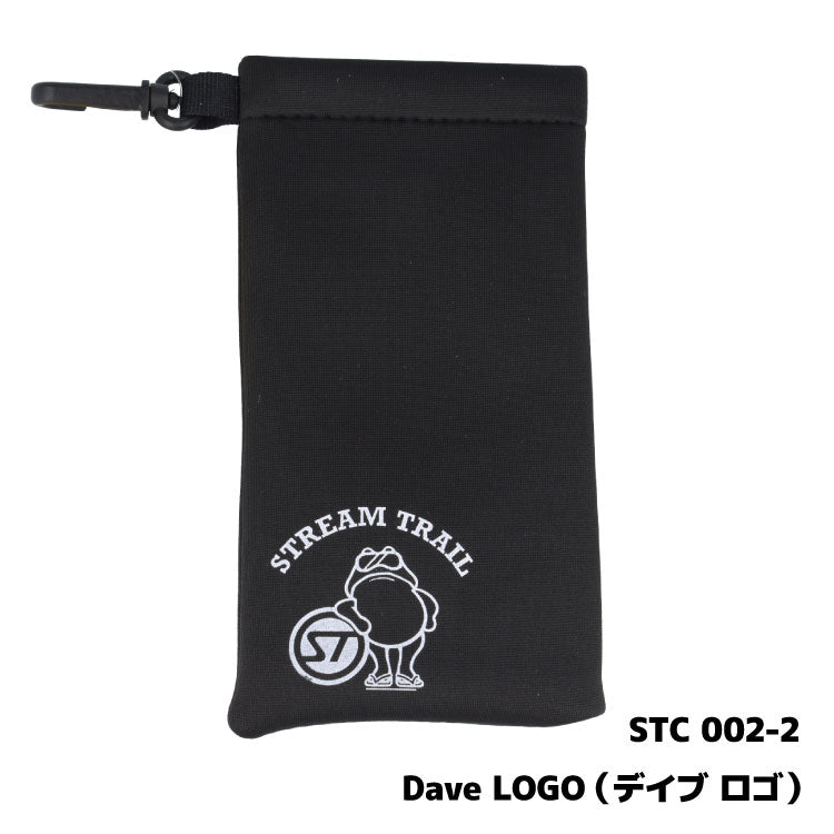 ストリームトレイル サングラス メガネ ケース ポーチ ソフトケース カラビナ フック付き ワンタッチ Stream Trail STC 002 めがね 眼鏡 アウトドア スポーツ 釣り