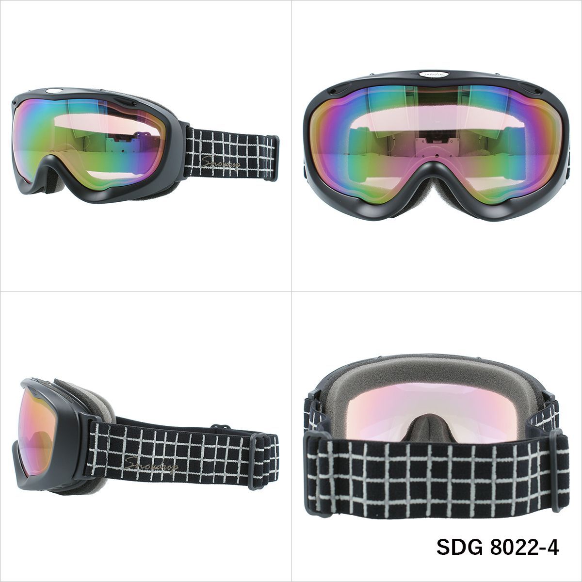 Snowdrop スノードロップ SDG 8022 ヘルメット対応 ミラーレンズ スノーゴーグル スキー スノーボード スノボ 球面ダブルレンズ フレームあり レディース ウィンタースポーツ 曇り防止 曇り止め 誕生日 プレゼント 女性