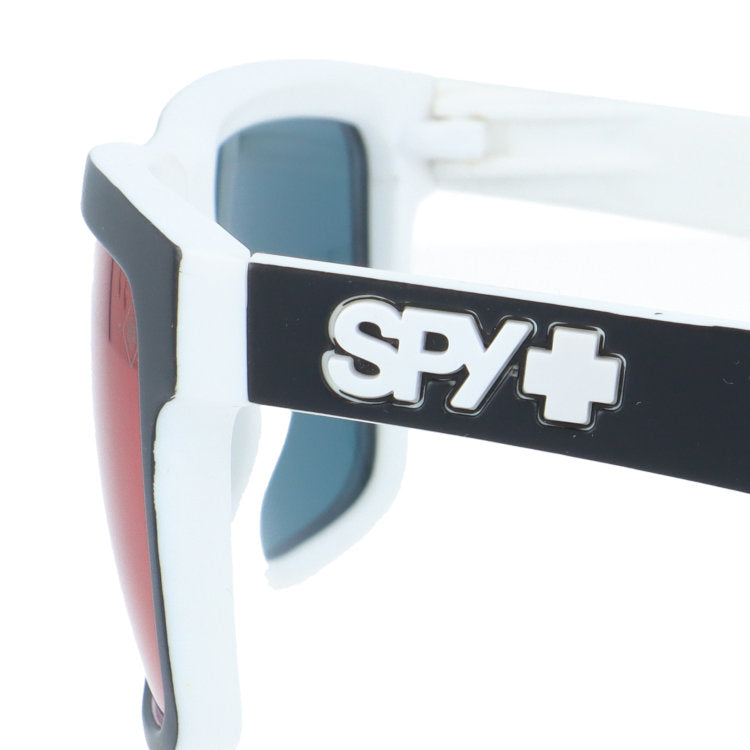 【訳あり】スパイ サングラス ミラーレンズ アジアンフィット SPY HELM Whitewall/Grey With Navy Spectra 57サイズ スクエア型 アウトレット品 ユニセックス メンズ レディース