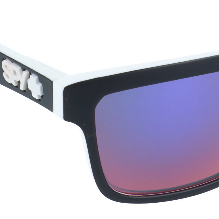 【訳あり】スパイ サングラス ミラーレンズ アジアンフィット SPY HELM Whitewall/Grey With Navy Spectra 57サイズ スクエア型 アウトレット品 ユニセックス メンズ レディース