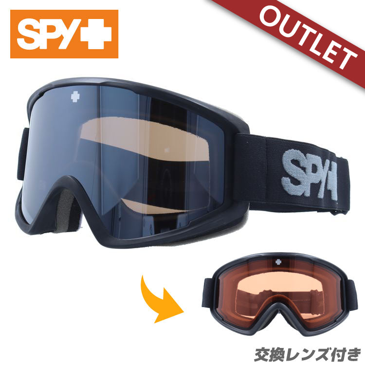 オリジナルケース付 SPY スパイ ゴーグル ミラーレンズ スペアレンズ付き スノーボード スノボ スノーゴーグル クラッシャー エリート 3100000000082 メガネ対応