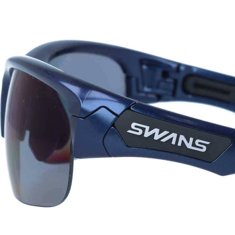 スワンズ サングラス 偏光サングラス アジアンフィット SWANS SPB-0151 MEBL 60サイズ 国内正規品 スポーツ ユニセックス メンズ レディース 日本製［ハイカーブレンズ対応/スポーツ］