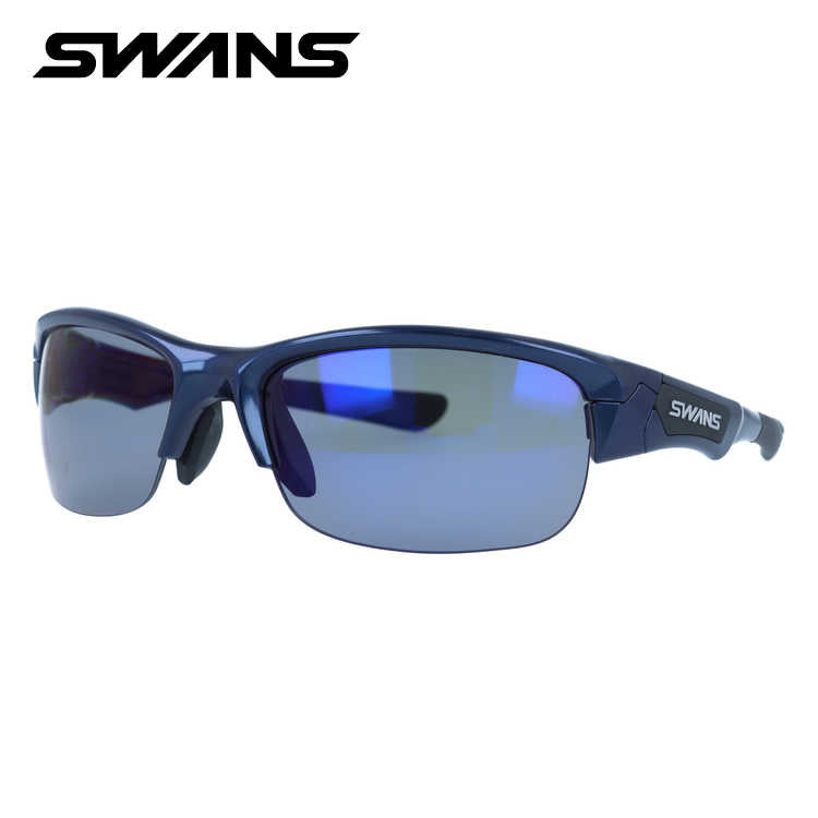 スワンズ サングラス 偏光サングラス アジアンフィット SWANS SPB-0151 MEBL 60サイズ 国内正規品 スポーツ ユニセックス メンズ レディース 日本製［ハイカーブレンズ対応/スポーツ］