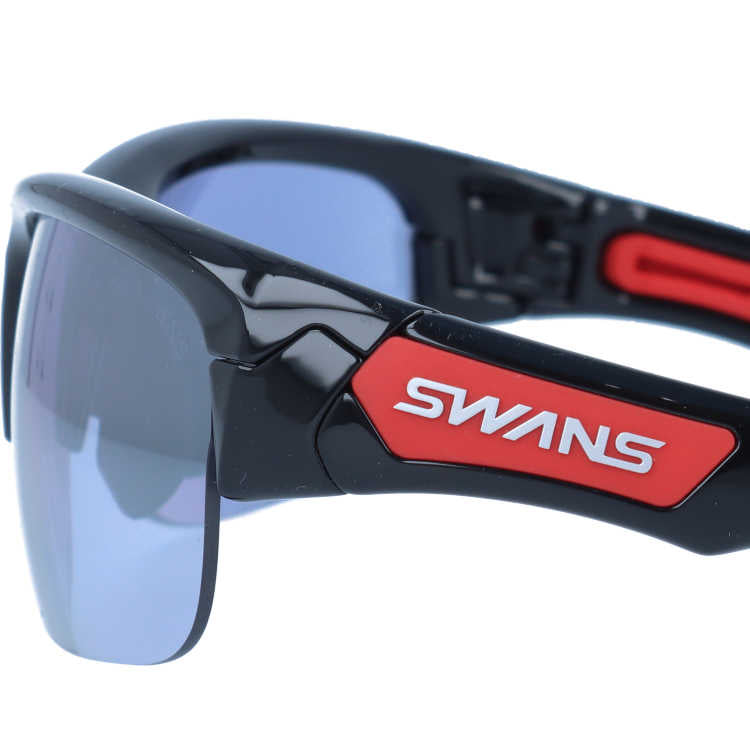 スワンズ サングラス ミラーレンズ アジアンフィット SWANS SPB-0714 BK 60サイズ 国内正規品 スポーツ ユニセックス メンズ レディース 日本製［ハイカーブレンズ対応/スポーツ］