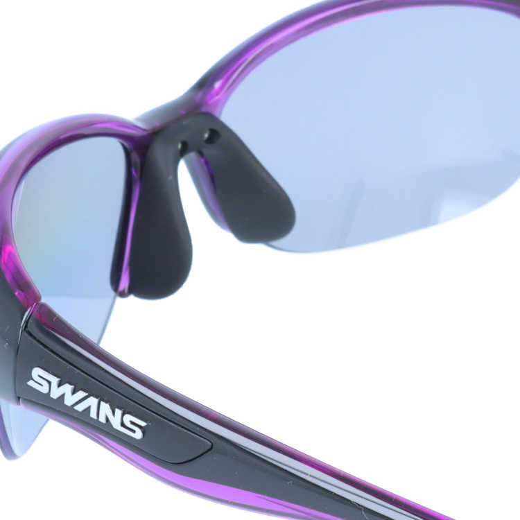 スワンズ サングラス 偏光サングラス アジアンフィット SWANS LN-0053 BK/PR 60サイズ 国内正規品 スポーツ ユニセックス メンズ レディース 日本製［ハイカーブレンズ対応/スポーツ］