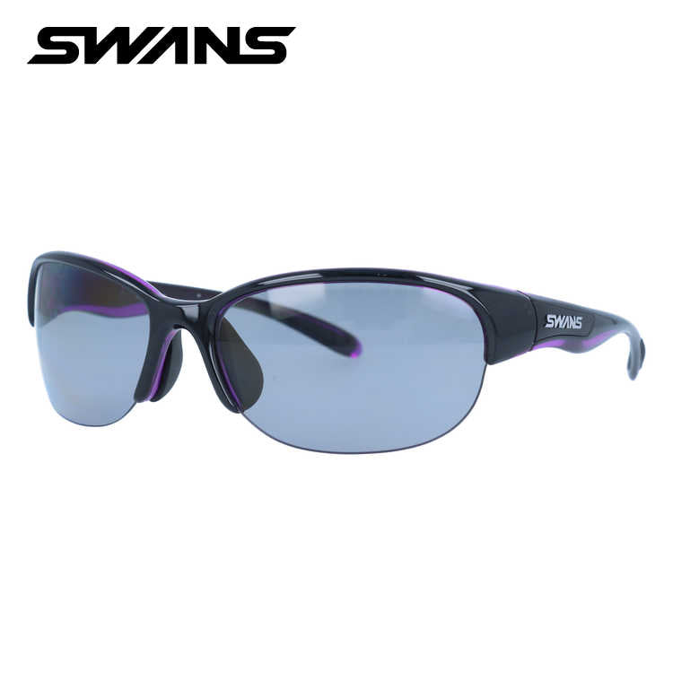 スワンズ サングラス 偏光サングラス アジアンフィット SWANS LN-0053 BK/PR 60サイズ 国内正規品 スポーツ ユニセックス メンズ レディース 日本製［ハイカーブレンズ対応/スポーツ］