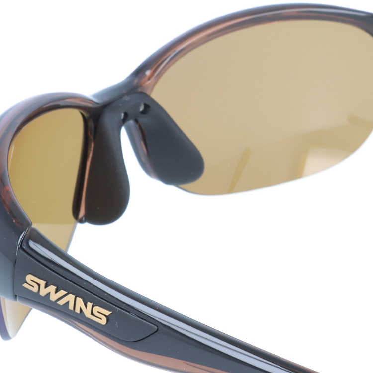 スワンズ サングラス 偏光サングラス アジアンフィット SWANS LN-0065 BRBK 60サイズ 国内正規品 スポーツ ユニセックス メンズ レディース 日本製［ハイカーブレンズ対応/スポーツ］
