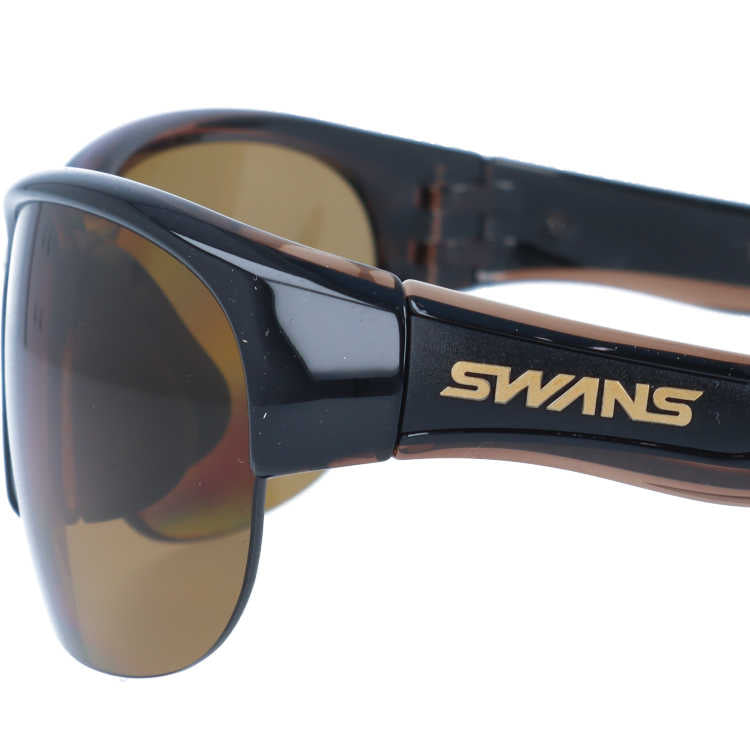 スワンズ サングラス 偏光サングラス アジアンフィット SWANS LN-0065 BRBK 60サイズ 国内正規品 スポーツ ユニセックス メンズ レディース 日本製［ハイカーブレンズ対応/スポーツ］