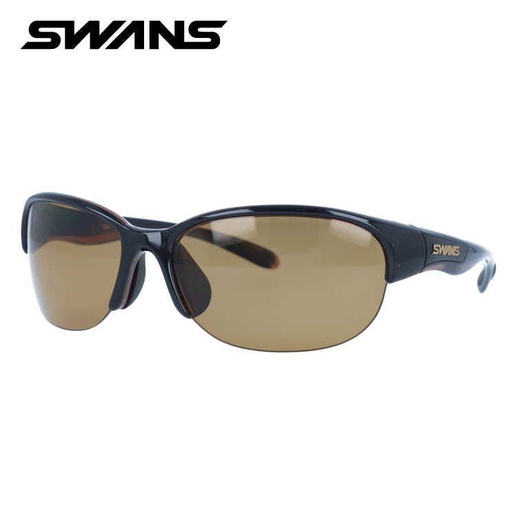 スワンズ サングラス 偏光サングラス アジアンフィット SWANS LN-0065 BRBK 60サイズ 国内正規品 スポーツ ユニセックス メンズ レディース 日本製［ハイカーブレンズ対応/スポーツ］