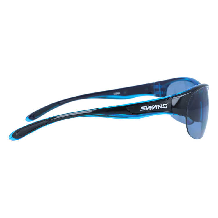 スワンズ サングラス 偏光サングラス アジアンフィット SWANS LN-0067 BKBL 60サイズ 国内正規品 スポーツ ユニセックス メンズ レディース 日本製［ハイカーブレンズ対応/スポーツ］