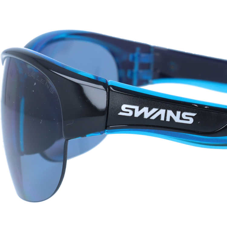 スワンズ サングラス 偏光サングラス アジアンフィット SWANS LN-0067 BKBL 60サイズ 国内正規品 スポーツ ユニセックス メンズ レディース 日本製［ハイカーブレンズ対応/スポーツ］