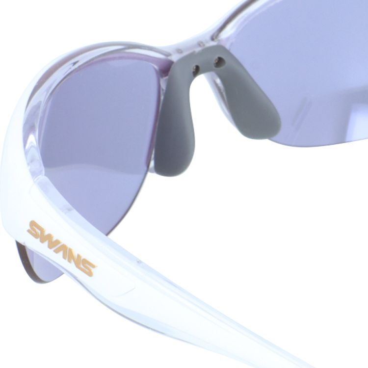 スワンズ サングラス ルナ ミラーレンズ アジアンフィット（フレキシブルノーズパッド） SWANS LUNA LN-0714 CLW 60サイズ スポーツ型 コンパクトモデル ハイカーブ ユニセックス メンズ レディース