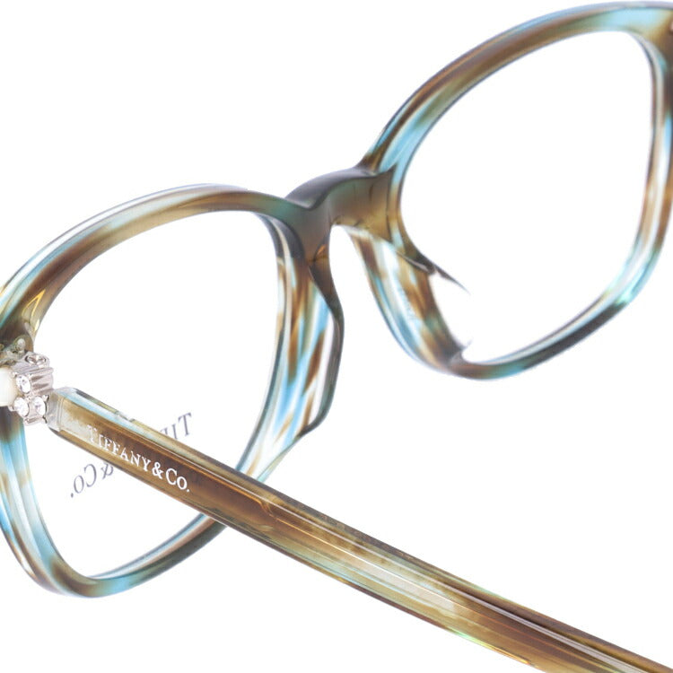 【訳あり・店頭展示品/外箱なし】【国内正規品】ティファニー メガネ フレーム 眼鏡 Tiffany & Co. TF2109BF 8124 53サイズ アジアンフィット ウェリントン型 レディース アイウェア UVカット ギフト対応 ラインストーン イタリア製 ラッピング無料
