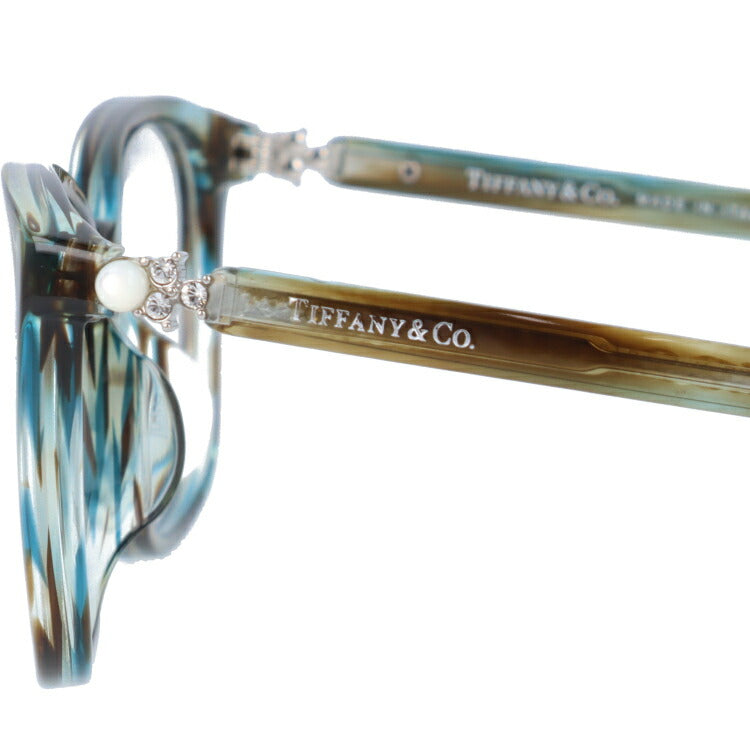 【訳あり・店頭展示品/外箱なし】【国内正規品】ティファニー メガネ フレーム 眼鏡 Tiffany & Co. TF2109BF 8124 53サイズ アジアンフィット ウェリントン型 レディース アイウェア UVカット ギフト対応 ラインストーン イタリア製 ラッピング無料