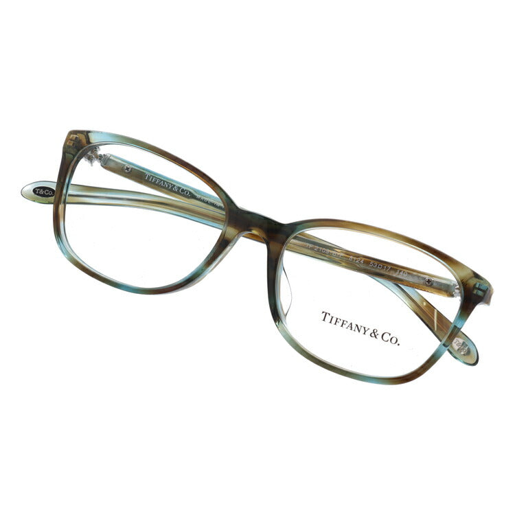 【訳あり・店頭展示品/外箱なし】【国内正規品】ティファニー メガネ フレーム 眼鏡 Tiffany & Co. TF2109BF 8124 53サイズ アジアンフィット ウェリントン型 レディース アイウェア UVカット ギフト対応 ラインストーン イタリア製 ラッピング無料