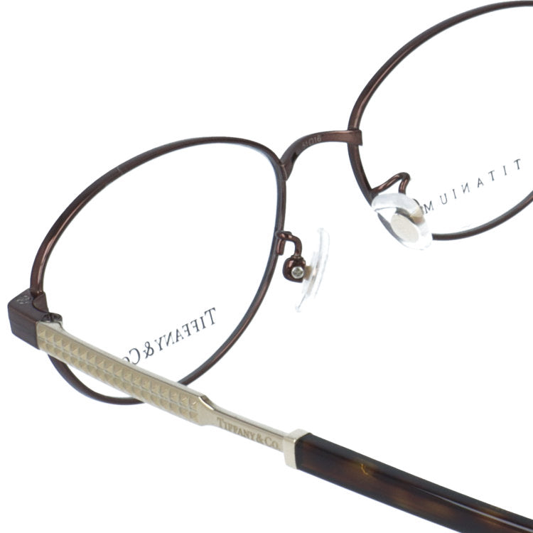 【訳あり・店頭展示品/外箱なし】【国内正規品】 ティファニー メガネフレーム 伊達 アジアンフィット/フルフィット/調整可能ノーズパッド/クリングス Tiffany & Co. TF1144TD 6046 51サイズ ダイヤモンドポイント オーバル型 国産 日本製 ユニセックス メンズ レディース