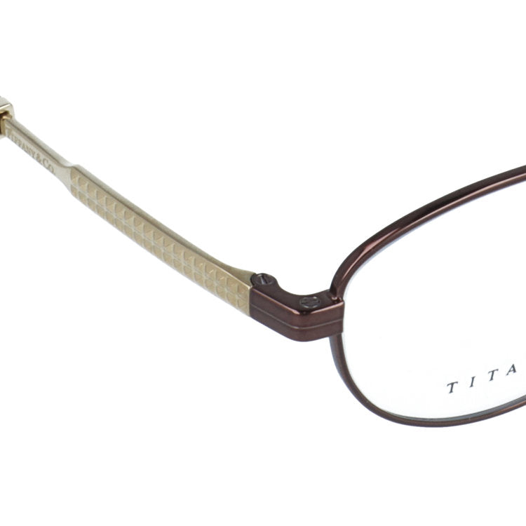 【訳あり・店頭展示品/外箱なし】【国内正規品】 ティファニー メガネフレーム 伊達 アジアンフィット/フルフィット/調整可能ノーズパッド/クリングス Tiffany & Co. TF1144TD 6046 51サイズ ダイヤモンドポイント オーバル型 国産 日本製 ユニセックス メンズ レディース