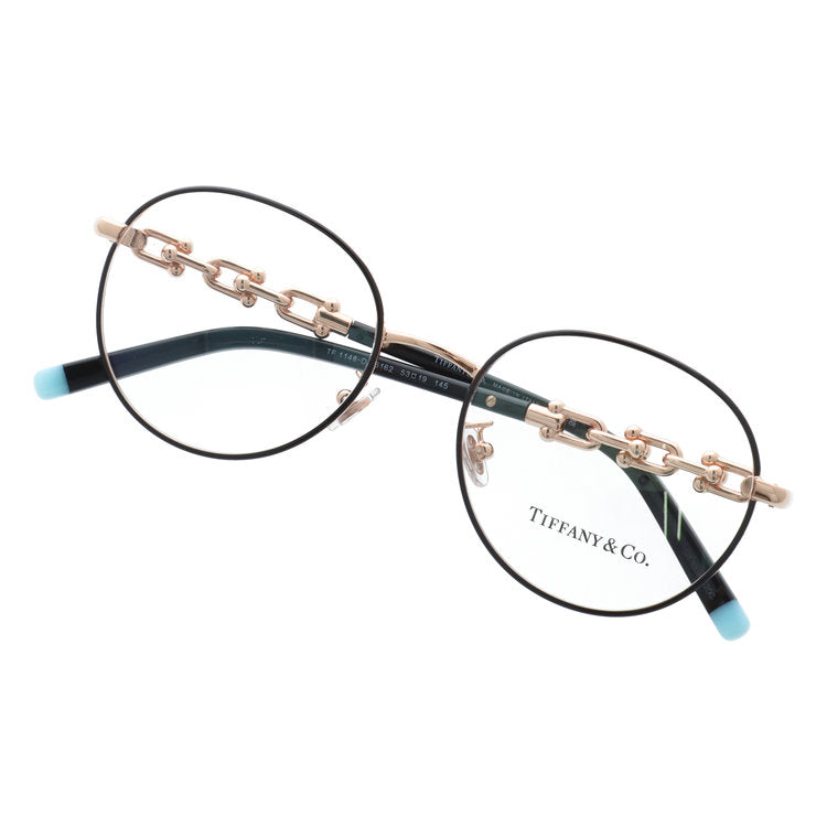 【訳あり・店頭展示品/外箱なし】【国内正規品】 ティファニー メガネフレーム 伊達 アジアンフィット（フルフィット） 調整可能ノーズパッド（クリングス） Tiffany & Co. TF1148D 6162 53サイズ スモールリンク ボストン型 アウトレット品 ユニセックス メンズ レディース