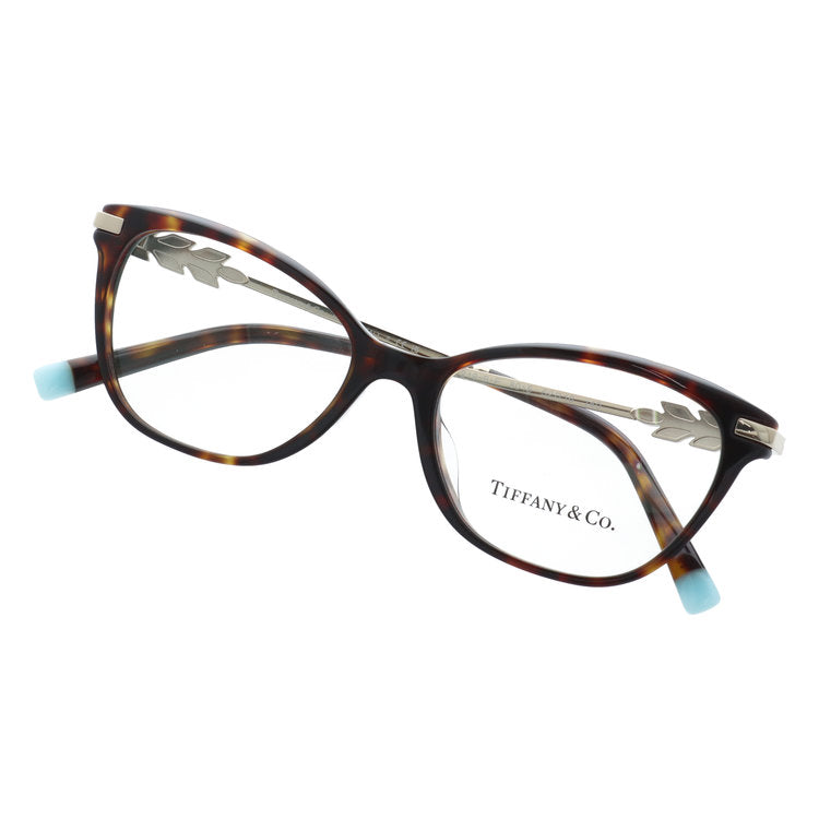 【訳あり・店頭展示品/外箱なし】【国内正規品】 ティファニー メガネフレーム 伊達メガネ アジアンフィット Tiffany & Co. TF2219BF 8015 52サイズ オリーブリーフ フォックス型 スクエア アウトレット品 ユニセックス メンズ レディース