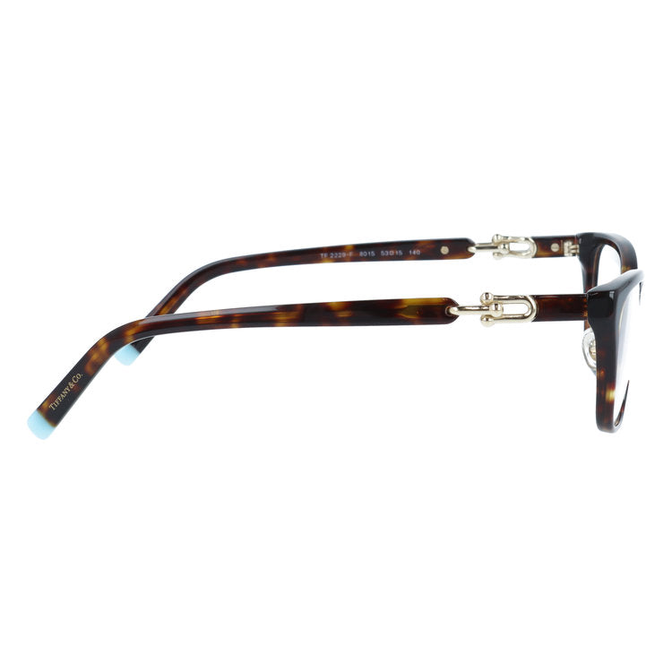 【訳あり・店頭展示品/外箱なし】【国内正規品】 ティファニー メガネフレーム 伊達 アジアンフィット（フルフィット） 調整可能ノーズパッド（クリングス） Tiffany & Co. TF2229F 8015 53サイズ スモールリンク フォックス型 スクエア ユニセックス メンズ レディース