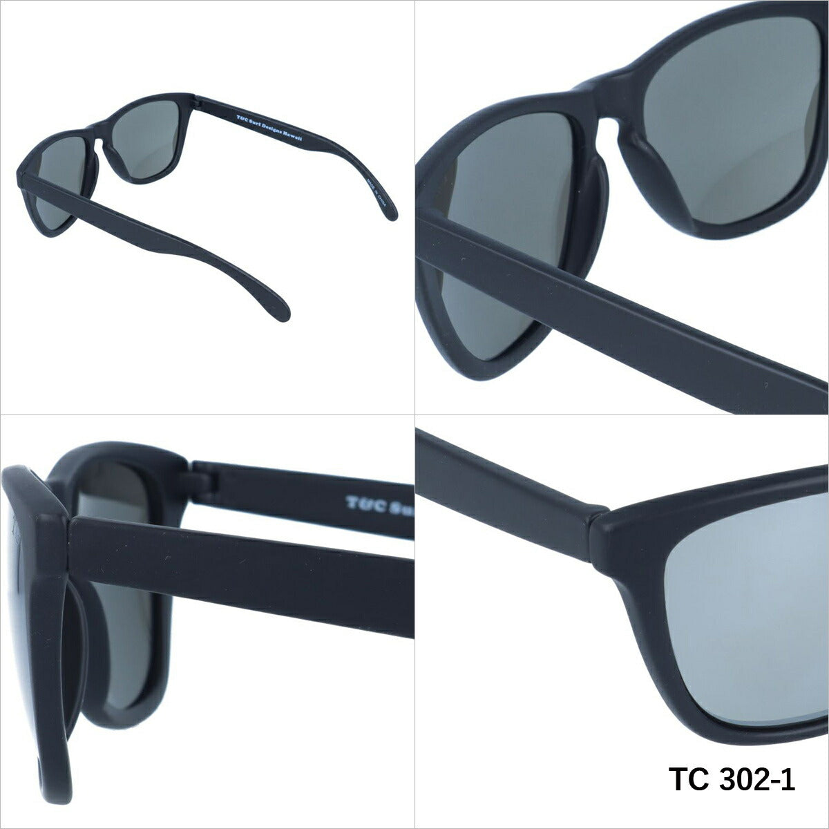 タウン&カントリー 偏光サングラス ミラーレンズ アジアンフィット Town & Country TC 302 全4カラー 54サイズ ウェリントン メンズ レディース 川 海 釣り フィッシング 運転 ドライブ