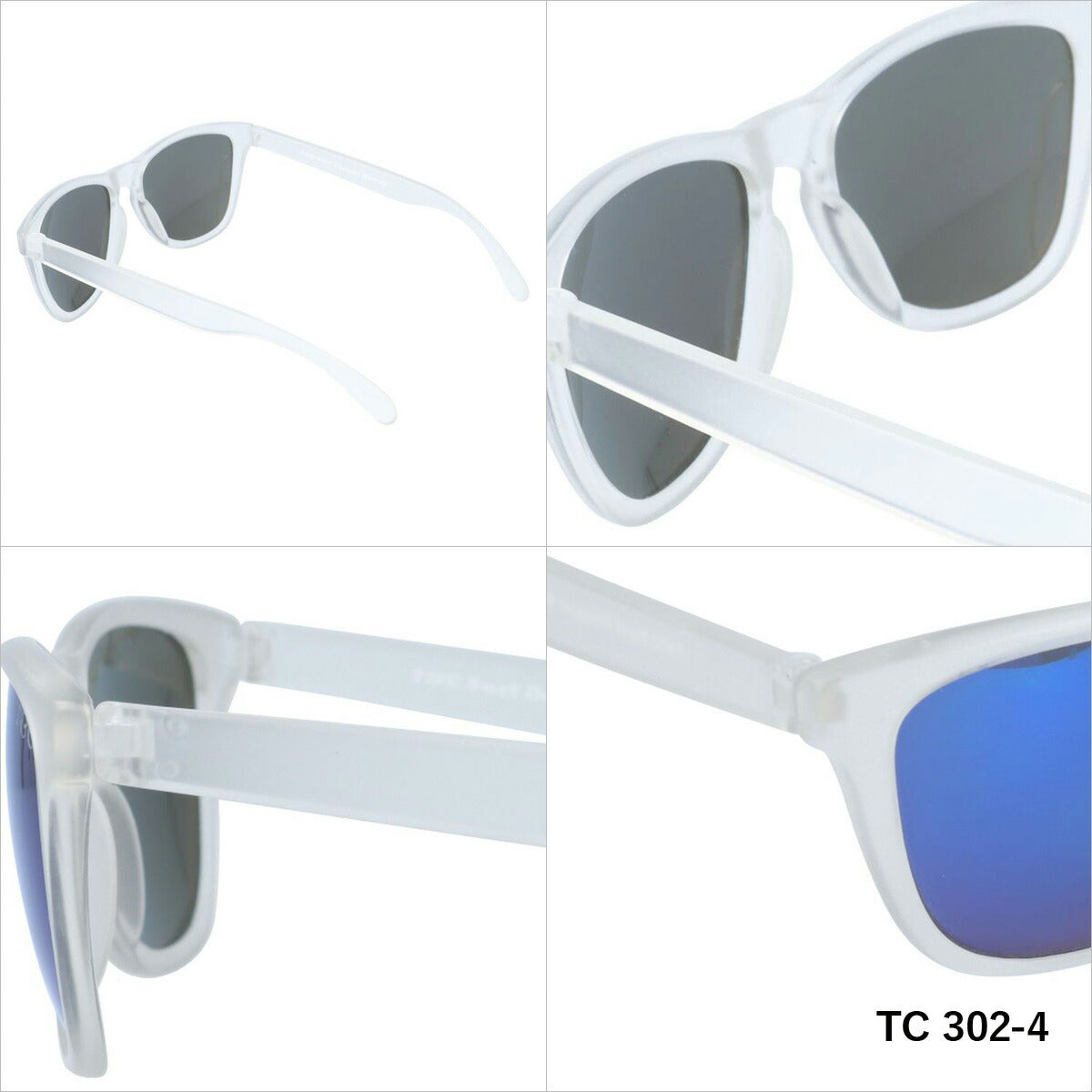 タウン&カントリー 偏光サングラス ミラーレンズ アジアンフィット Town & Country TC 302 全4カラー 54サイズ ウェリントン メンズ レディース 川 海 釣り フィッシング 運転 ドライブ