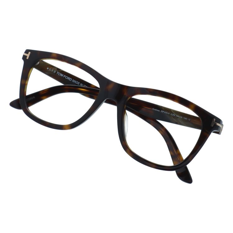 【訳あり・フレームのみ】トムフォード フレームのみ アンドルー アジアンフィット TOM FORD FT0500F 52N 54サイズ（TF500-F 52N 54） ウェリントン型 アウトレット品 ユニセックス メンズ レディース