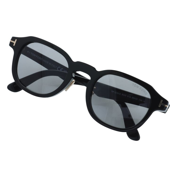 【訳あり】トムフォード サングラス エコ アジアンフィット（フルフィット） 調整可能ノーズパッド（クリングス） TOM FORD ECO FT1230-D 01A 50サイズ （TF1230D 01A 50） ウェリントン型 ユニセックス メンズ レディース サステナブル素材フレーム
