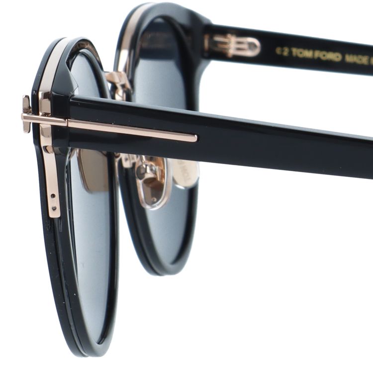 トムフォード サングラス アジアンフィット（フルフィット） 調整可能ノーズパッド（クリングス） TOM FORD FT1247-K 01A 54サイズ （TF1247K 01A 54） ボストン型 コリアンフィット コンビネーションフレーム ユニセックス メンズ レディース