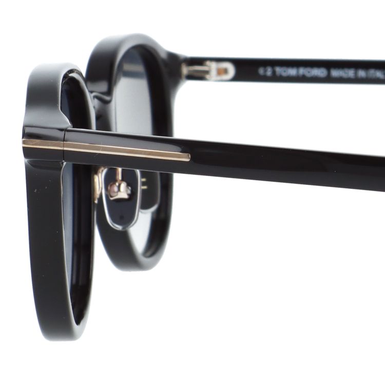 【訳あり】トムフォード サングラス アジアンフィット（フルフィット） 調整可能ノーズパッド（クリングス） TOM FORD FT0977-D 01B 48サイズ （TF0977D 01B 48） ボストン型 ユニセックス メンズ レディース