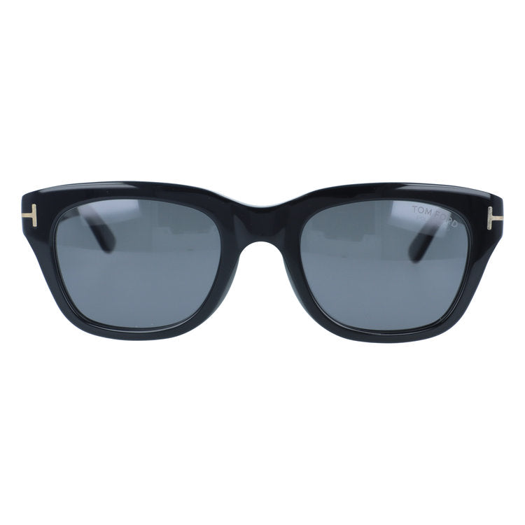 トムフォード 偏光サングラス スノードン エコ アジアンフィット TOM FORD SNOWDON ECO FT0237-F 01D 51サイズ （TF0237F 01D 51) ウェリントン型 サステナブル 黒縁 クロブチ ユニセックス メンズ レディース