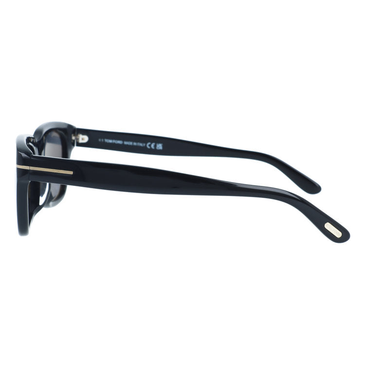 トムフォード 偏光サングラス スノードン エコ アジアンフィット TOM FORD SNOWDON ECO FT0237-F 01D 51サイズ （TF0237F 01D 51) ウェリントン型 サステナブル 黒縁 クロブチ ユニセックス メンズ レディース