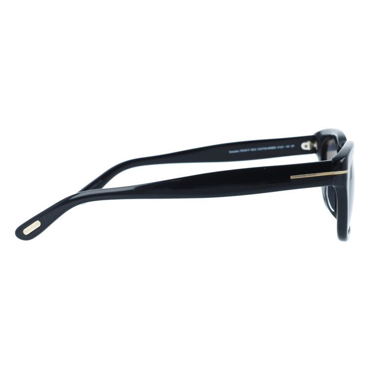 トムフォード 偏光サングラス スノードン エコ アジアンフィット TOM FORD SNOWDON ECO FT0237-F 01D 51サイズ （TF0237F 01D 51) ウェリントン型 サステナブル 黒縁 クロブチ ユニセックス メンズ レディース