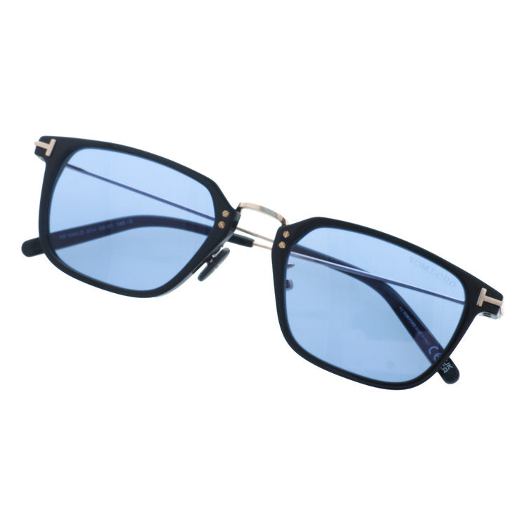トムフォード サングラス エコ アジアンフィット（フルフィット） TOM FORD ECO FT1042-D 01V 52サイズ （TF1042D 01V 52） スクエア型 黒縁 クロブチ コンビネーションフレーム ユニセックス メンズ レディース