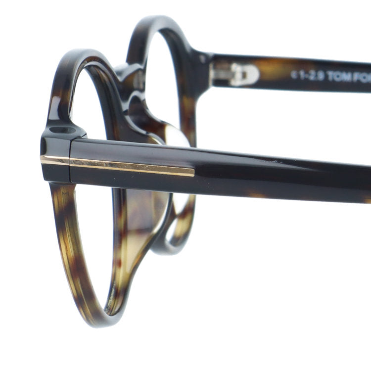 【訳あり・フレームのみ】 トムフォード アジアンフィット TOM FORD FT5606FB 052 49サイズ ボストン型 アウトレット品 べっ甲柄 ユニセックス メンズ レディース