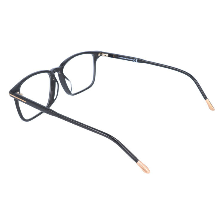 【伊達ブルーライトカットレンズ付】トムフォード メガネ TOM FORD メガネフレーム 眼鏡 FT5607FB 001 55 （TF5607FB 001 55） アジアンフィット スクエア型 PC スマホ スマートフォン 度付き 度なし 伊達 メンズ レディース UVカット 紫外線 TOMFORD