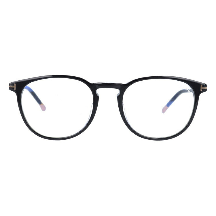 【伊達ブルーライトカットレンズ付】トムフォード メガネ TOM FORD メガネフレーム 眼鏡 FT5608FB 001 52 （TF5608FB 001 52） アジアンフィット ウェリントン型 PC スマホ スマートフォン 度付き 度なし 伊達 メンズ レディース UVカット 紫外線 TOMFORD