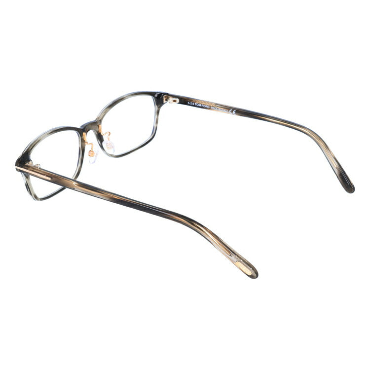 【伊達ブルーライトカットレンズ付】トムフォード メガネ TOM FORD メガネフレーム 眼鏡 FT5647DB 005 53 （TF5647DB 005 53） 調整可能ノーズパッド スクエア型 PC スマホ スマートフォン 度付き 度なし 伊達 メンズ レディース UVカット 紫外線 TOMFORD