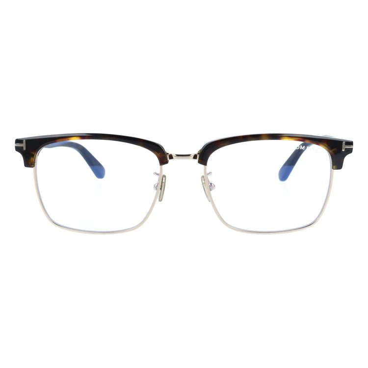 トムフォード メガネフレーム 伊達メガネ アジアンフィット（フルフィット） 調整可能ノーズパッド（クリングス） TOM FORD FT5801-F-B 052 56サイズ （TF5801FB 052 56） ブロー型 スクエア 大きめ ブルーライトカット ユニセックス メンズ レディース