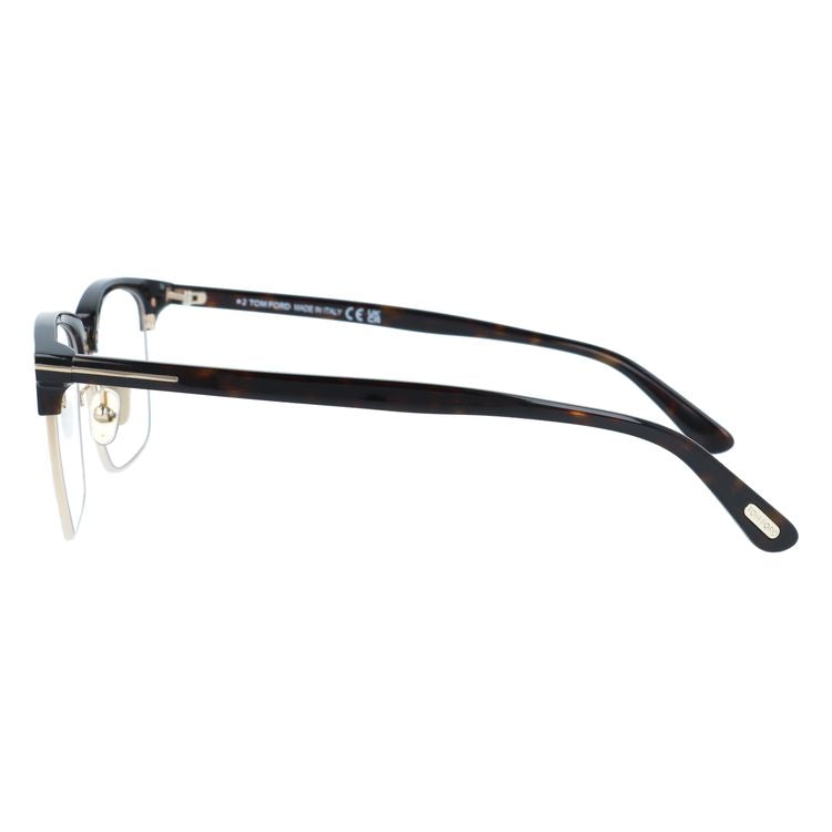 トムフォード メガネフレーム 伊達メガネ アジアンフィット（フルフィット） 調整可能ノーズパッド（クリングス） TOM FORD FT5801-F-B 052 56サイズ （TF5801FB 052 56） ブロー型 スクエア 大きめ ブルーライトカット ユニセックス メンズ レディース