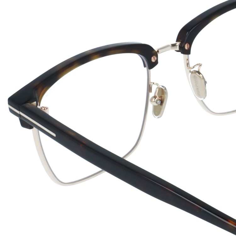 トムフォード メガネフレーム 伊達メガネ アジアンフィット（フルフィット） 調整可能ノーズパッド（クリングス） TOM FORD FT5801-F-B 052 56サイズ （TF5801FB 052 56） ブロー型 スクエア 大きめ ブルーライトカット ユニセックス メンズ レディース