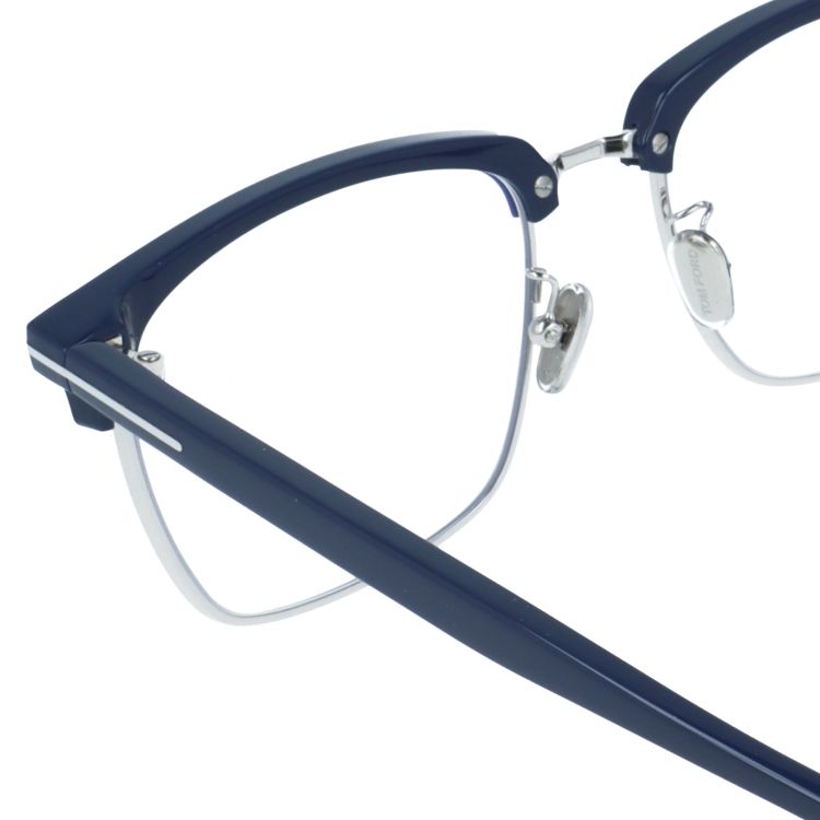 トムフォード メガネフレーム 伊達メガネ アジアンフィット（フルフィット） 調整可能ノーズパッド（クリングス） TOM FORD FT5801-F-B 090 56サイズ （TF5801FB 090 56） ブロー型 スクエア 大きめ ブルーライトカット ユニセックス メンズ レディース