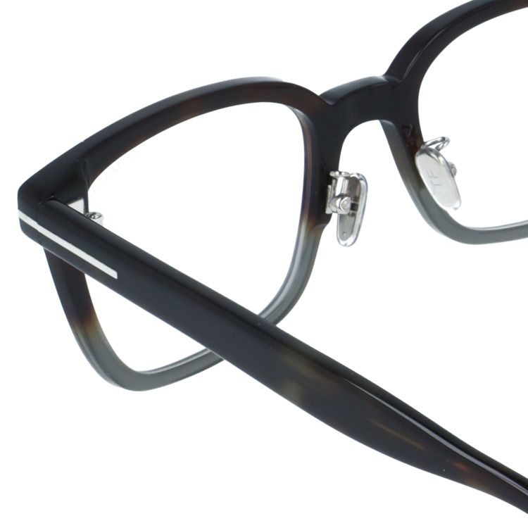 トムフォード メガネフレーム 伊達メガネ アジアンフィット（フルフィット） 調整可能ノーズパッド（クリングス） TOM FORD FT5859-D-B 056 53サイズ （TF5859DB 056 53） スクエア型 ブルーライトカット ユニセックス メンズ レディース