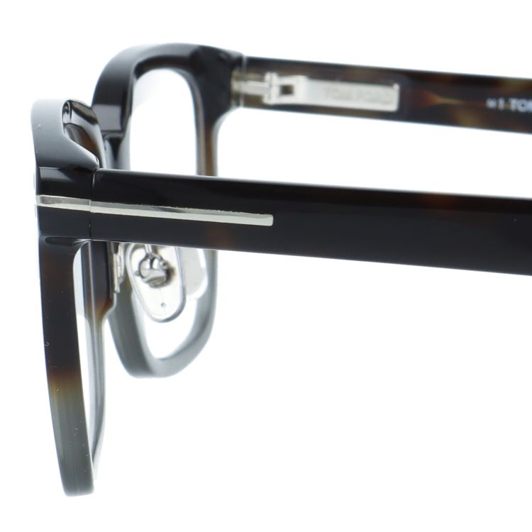 トムフォード メガネフレーム 伊達メガネ アジアンフィット（フルフィット） 調整可能ノーズパッド（クリングス） TOM FORD FT5859-D-B 056 53サイズ （TF5859DB 056 53） スクエア型 ブルーライトカット ユニセックス メンズ レディース