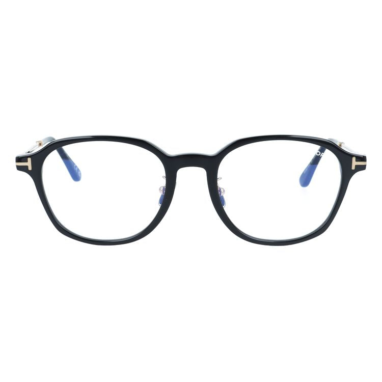 トムフォード メガネフレーム 伊達メガネ アジアンフィット（フルフィット） 調整可能ノーズパッド（クリングス） TOM FORD FT5927-D-B 001 51サイズ （TF5927DB 001 51） クラウンパント型 ブルーライトカット ユニセックス メンズ レディース