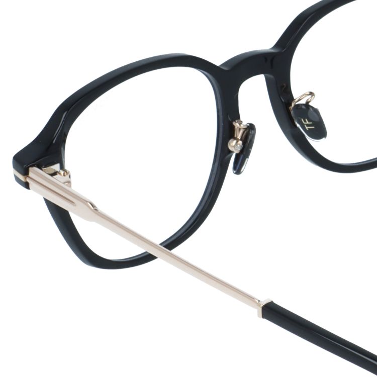 トムフォード メガネフレーム 伊達メガネ アジアンフィット（フルフィット） 調整可能ノーズパッド（クリングス） TOM FORD FT5927-D-B 001 51サイズ （TF5927DB 001 51） クラウンパント型 ブルーライトカット ユニセックス メンズ レディース