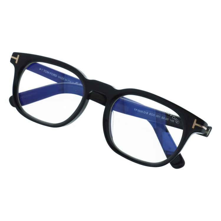 トムフォード メガネフレーム エコ 伊達 アジアンフィット TOM FORD ECO FT5930-D-B 001 52サイズ （TF5930DB 001 52） ウェリントン型 ブルーライトカット ユニセックス メンズ レディース サステナブル素材フレーム