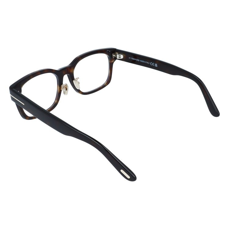 トムフォード メガネフレーム エコ 伊達 アジアンフィット（フルフィット） 調整可能ノーズパッド（クリングス） TOM FORD ECO FT6021-D-B 052 55サイズ （TF6021DB 052 55） スクエア型 大きめ ブルーライトカット ユニセックス メンズ レディース サステナブル素材フレーム